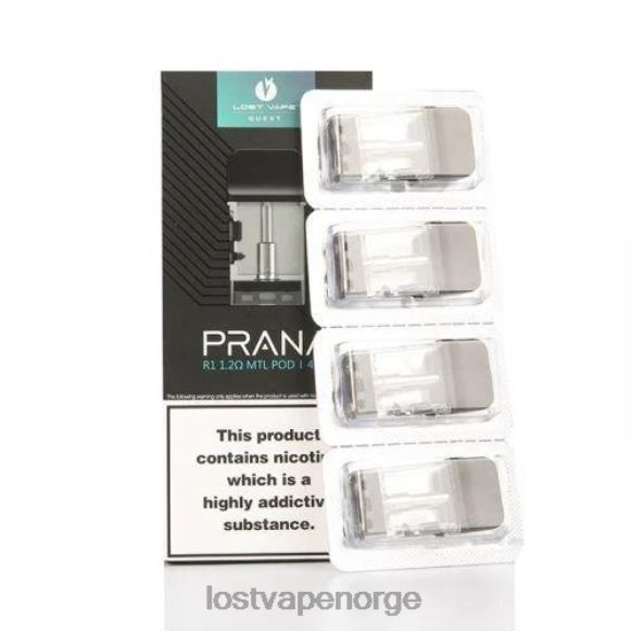 Lost Vape Prana pods (4-pakning) r1 1,2 ohm | Lost Vape Pods Near Me NHN0H400