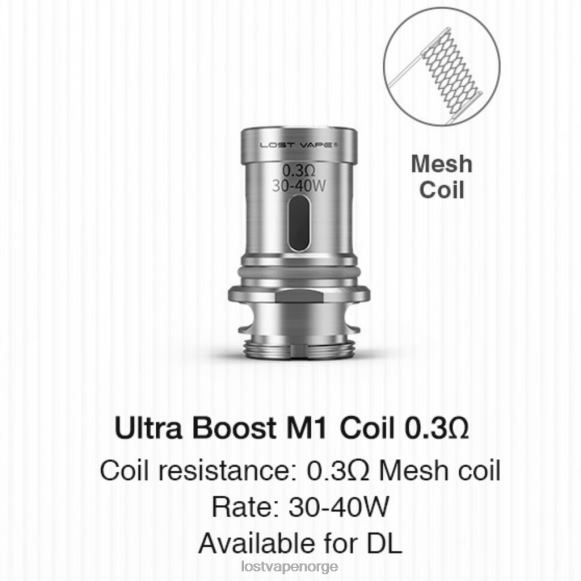 Lost Vape Ultra boost coils (5-pakning) m1 v2 0,3 ohm | Lost Vape Wholesale NHN0H346