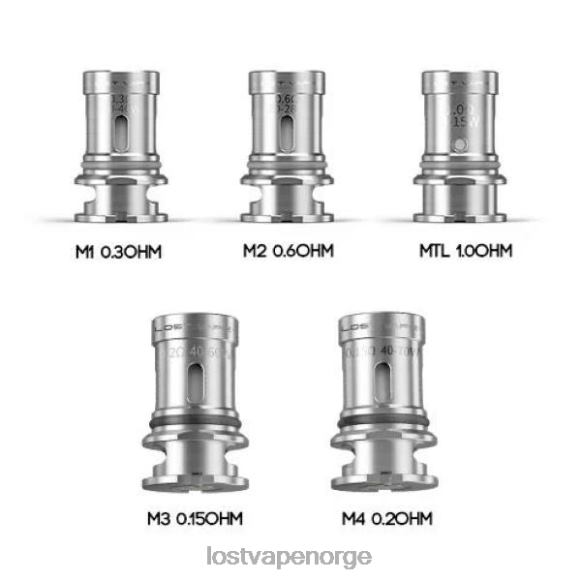 Lost Vape Ultra boost coils (5-pakning) m3 v2 0,15 ohm | Lost Vape Disposable NHN0H348