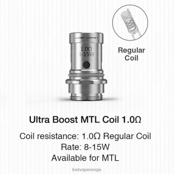 Lost Vape Ultra boost coils (5-pakning) mtl v2 1.ohm | Lost Vape Pods Near Me NHN0H350